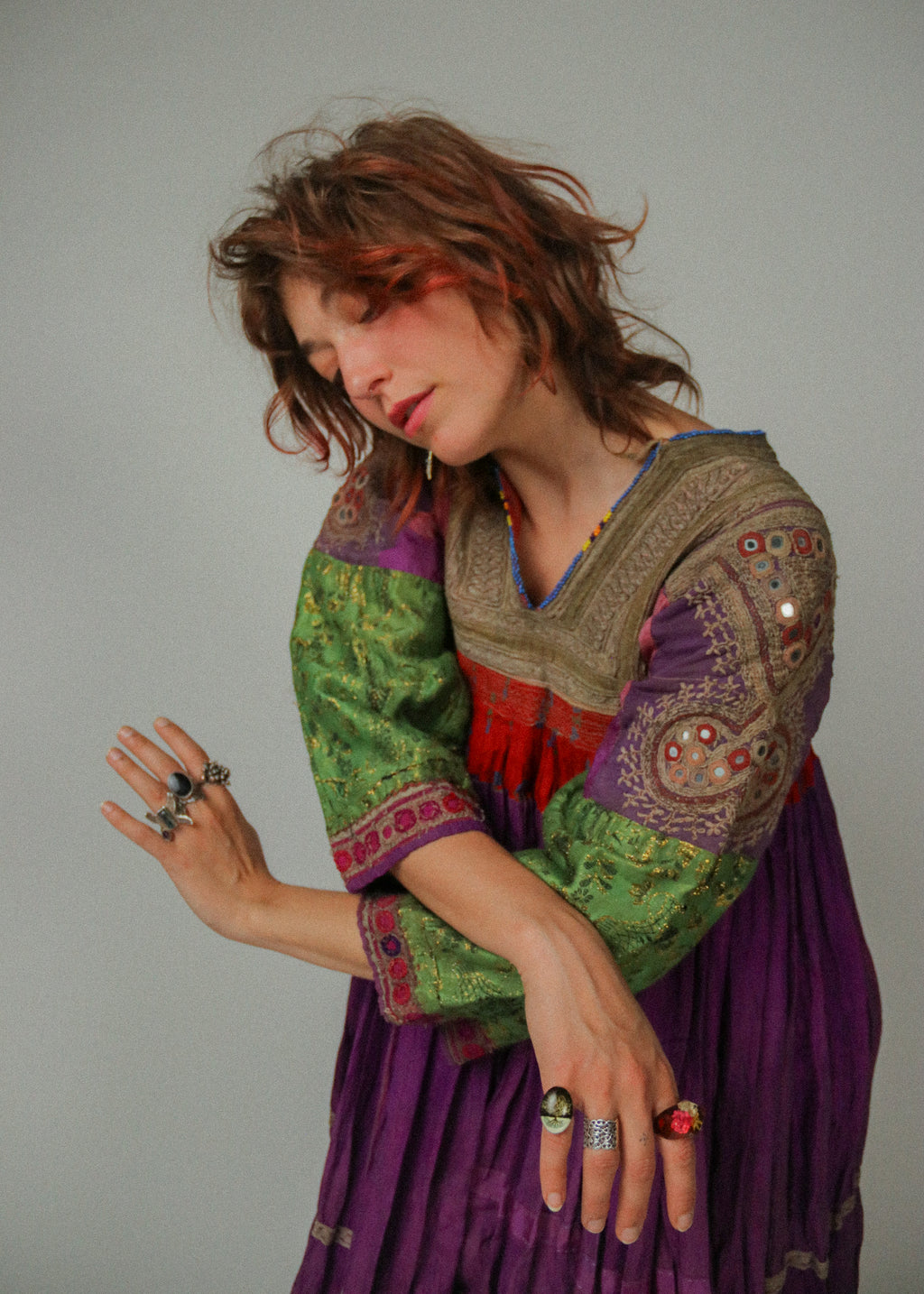 Vintage Embellished Afghan Kuchi Dress