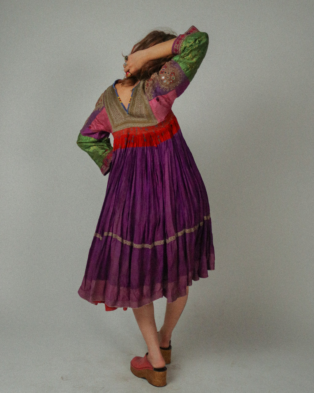 Vintage Embellished Afghan Kuchi Dress
