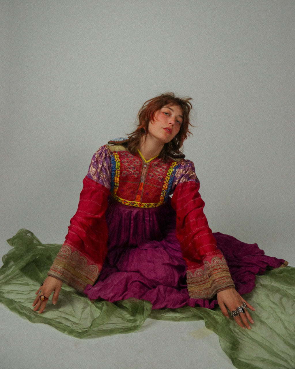 Vintage Heavily Embellished Afghan Kuchi Dress