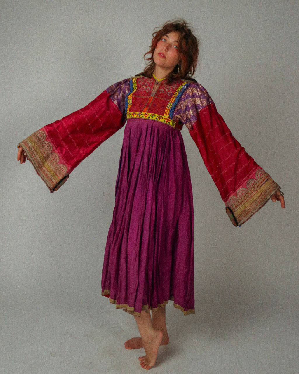 Vintage Heavily Embellished Afghan Kuchi Dress