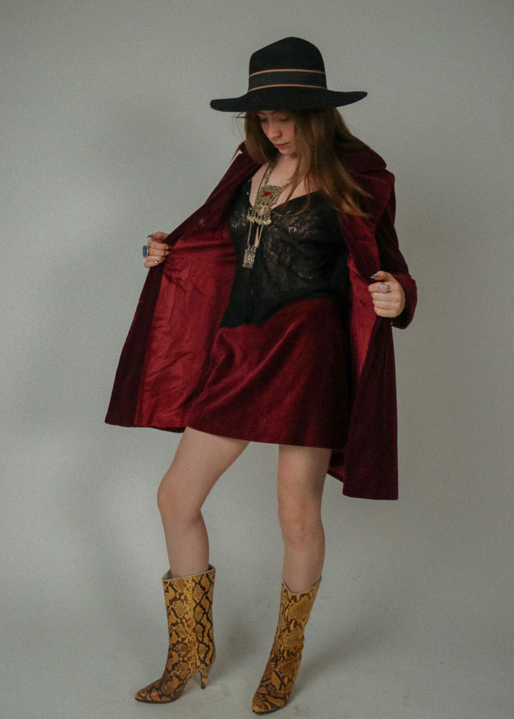 80s/90s BIBA Velvet Suit