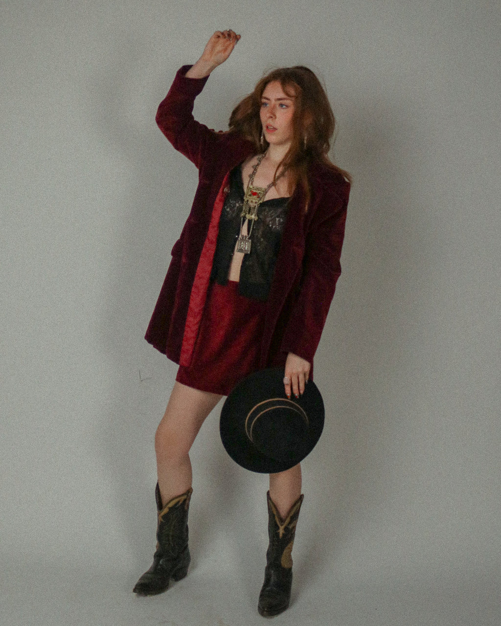 80s/90s BIBA Velvet Suit