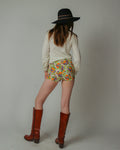 1960s Floral Hotpants
