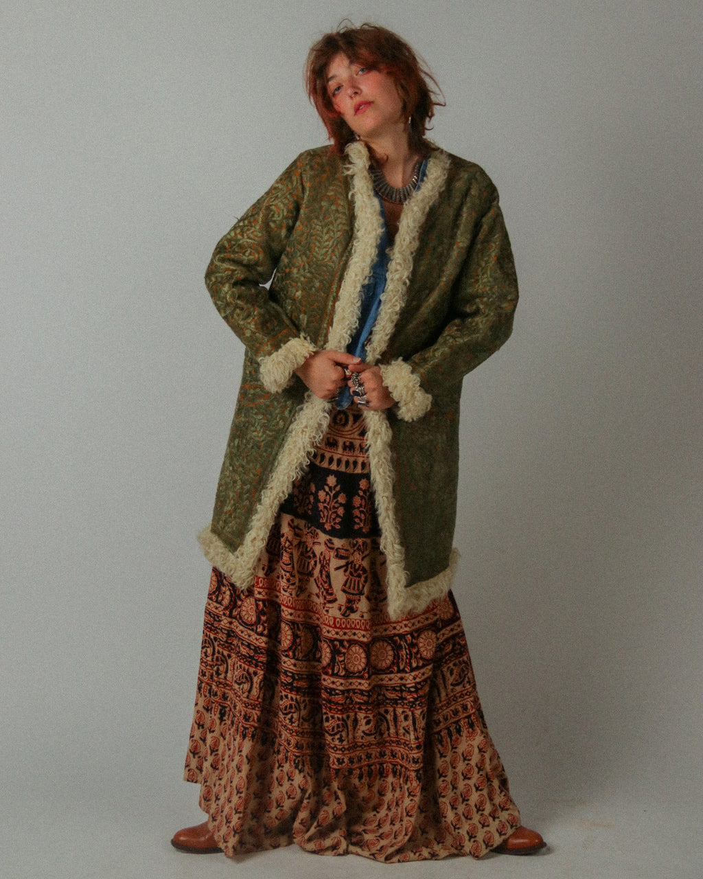 1960s Heavily Embroidered Afghan Coat
