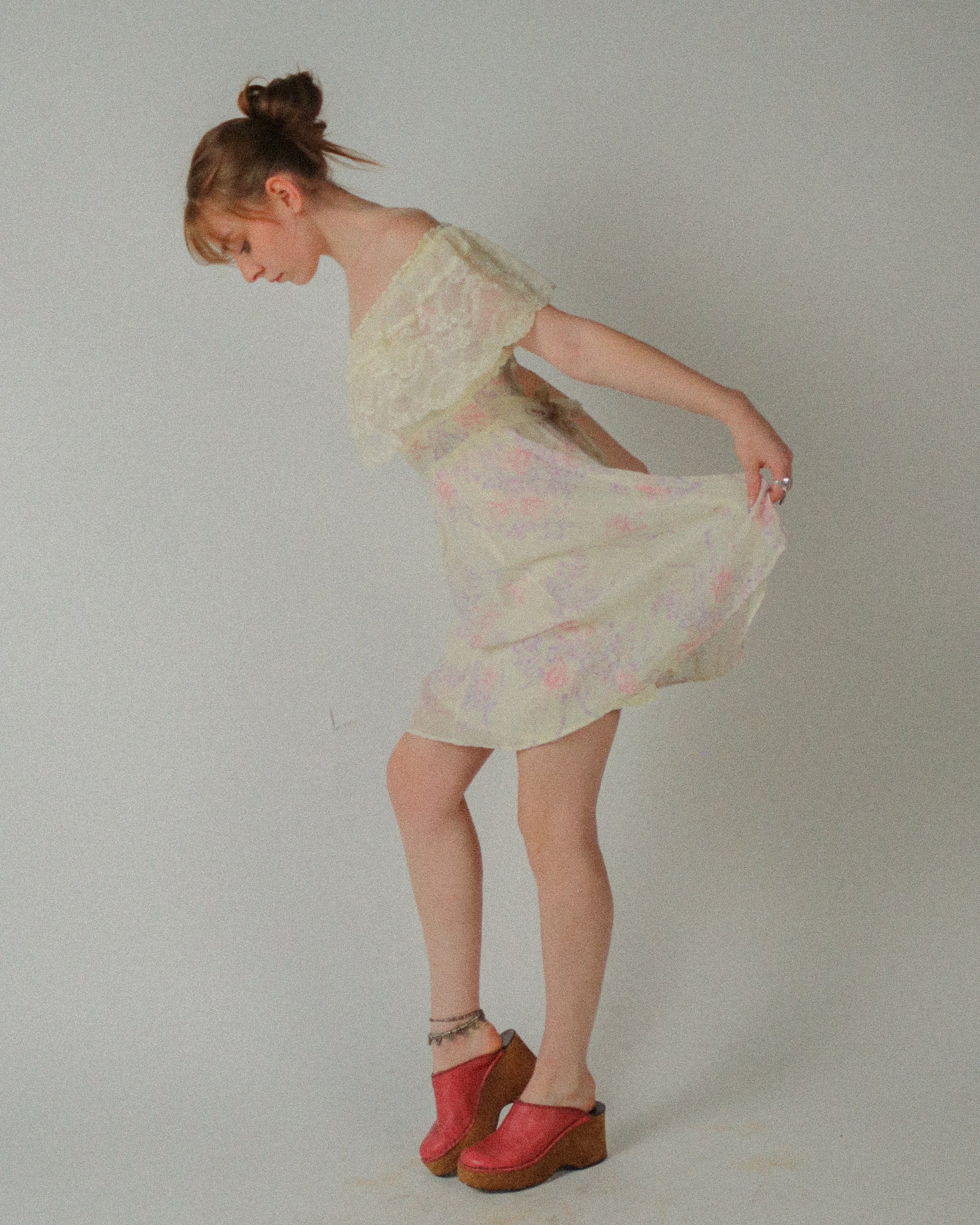 1970s Gunne Sax Off-Shoulder Minidress