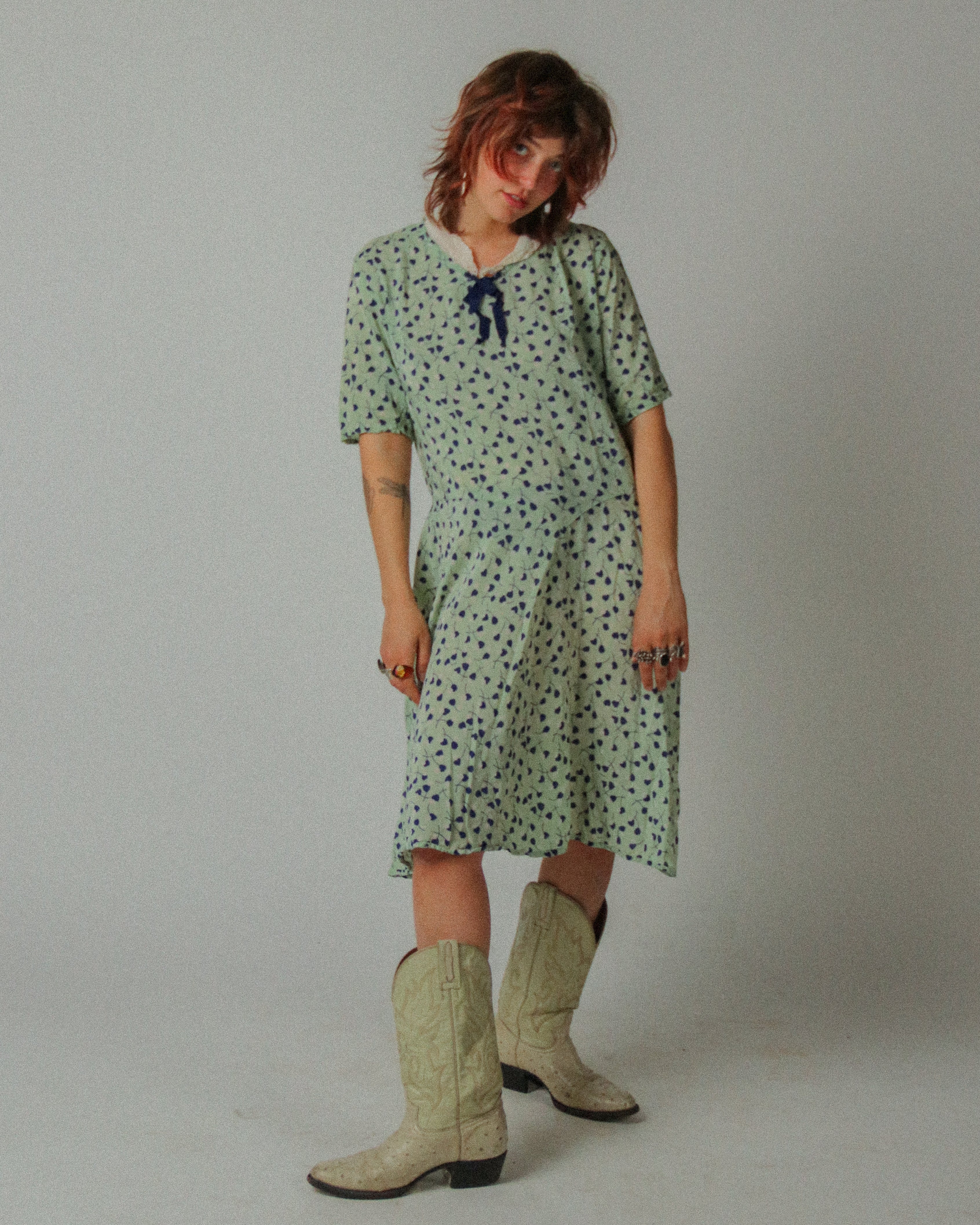1930s Collared Day Dress