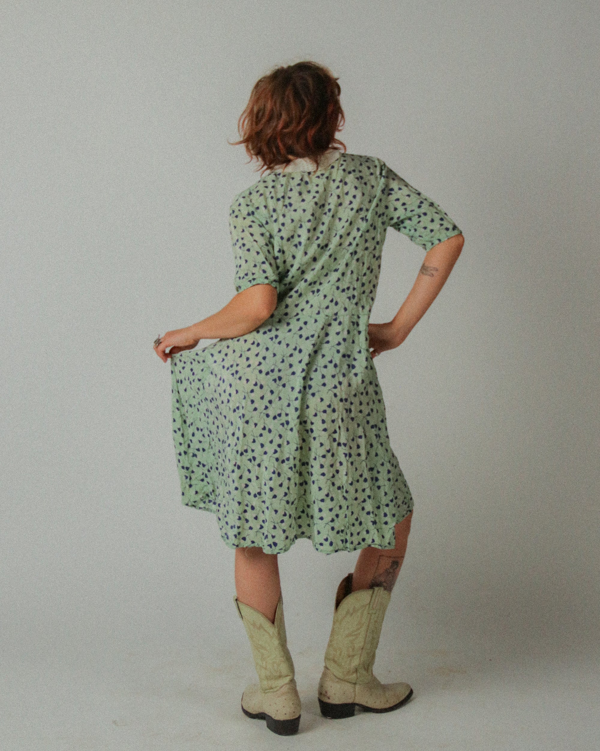 1930s Collared Day Dress