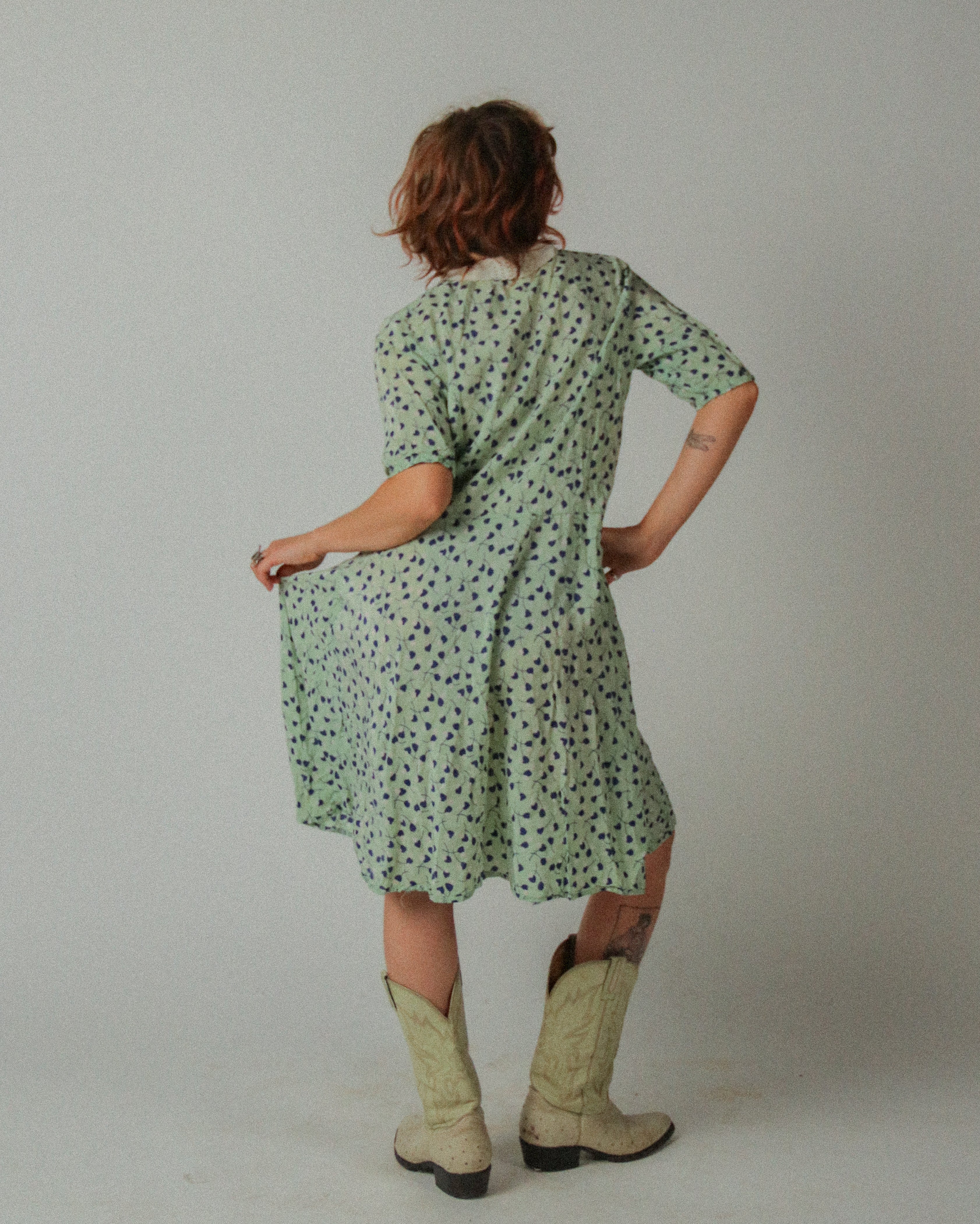 1930s Collared Day Dress