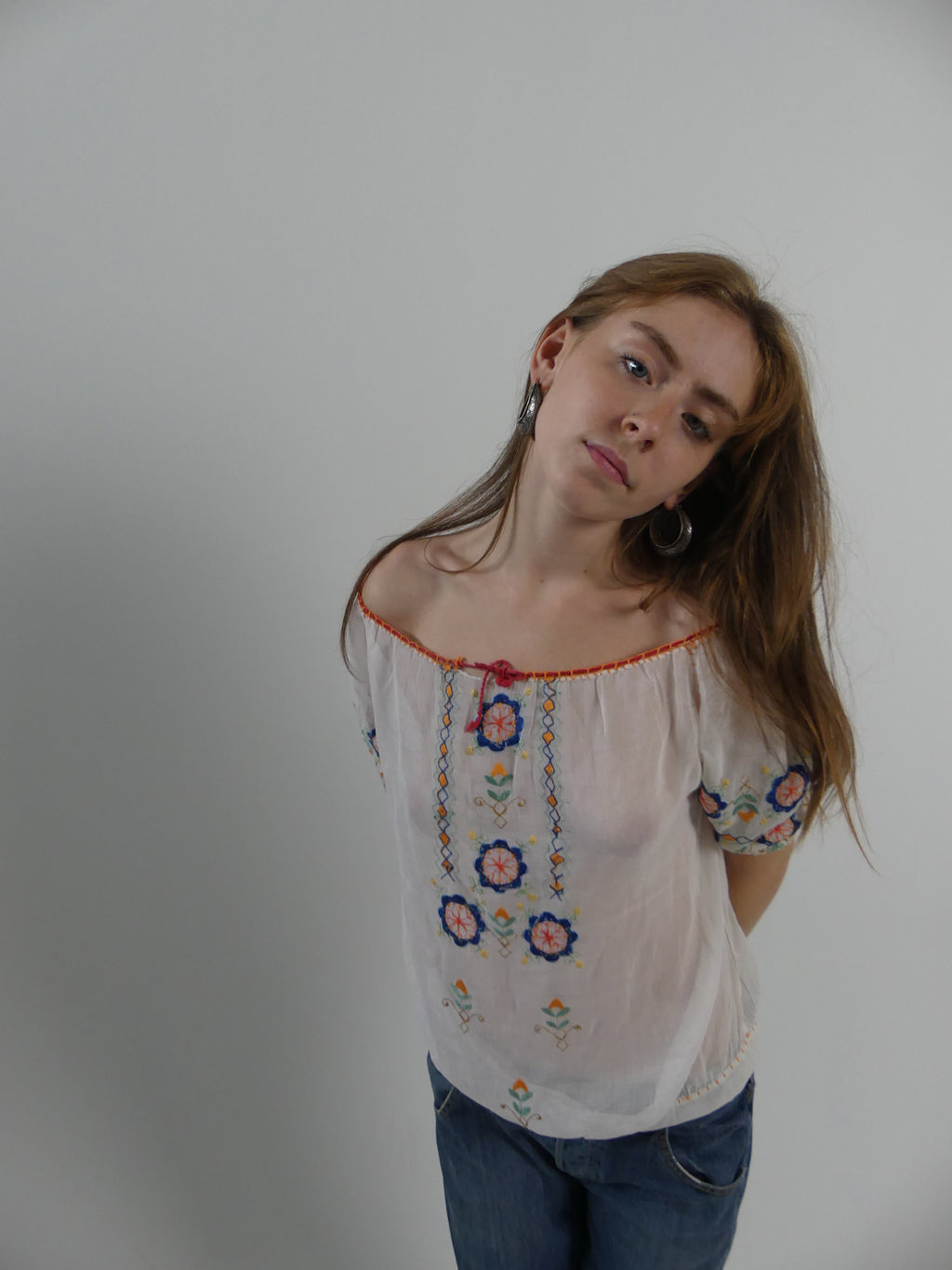 1930s Hungarian Embroidered Blouse