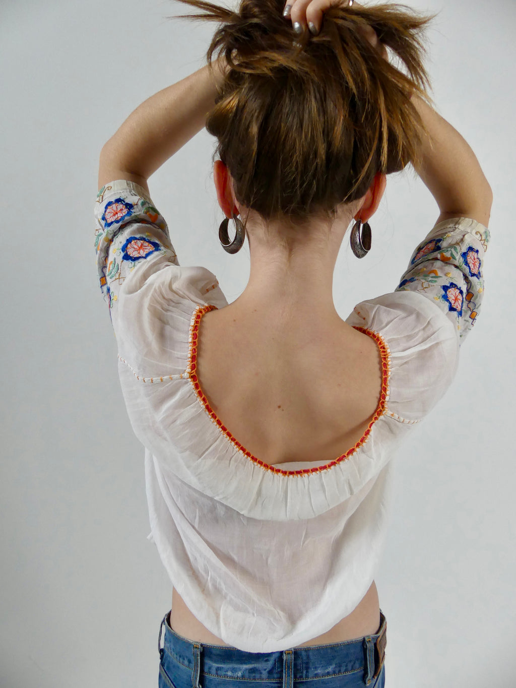 1930s Hungarian Embroidered Blouse