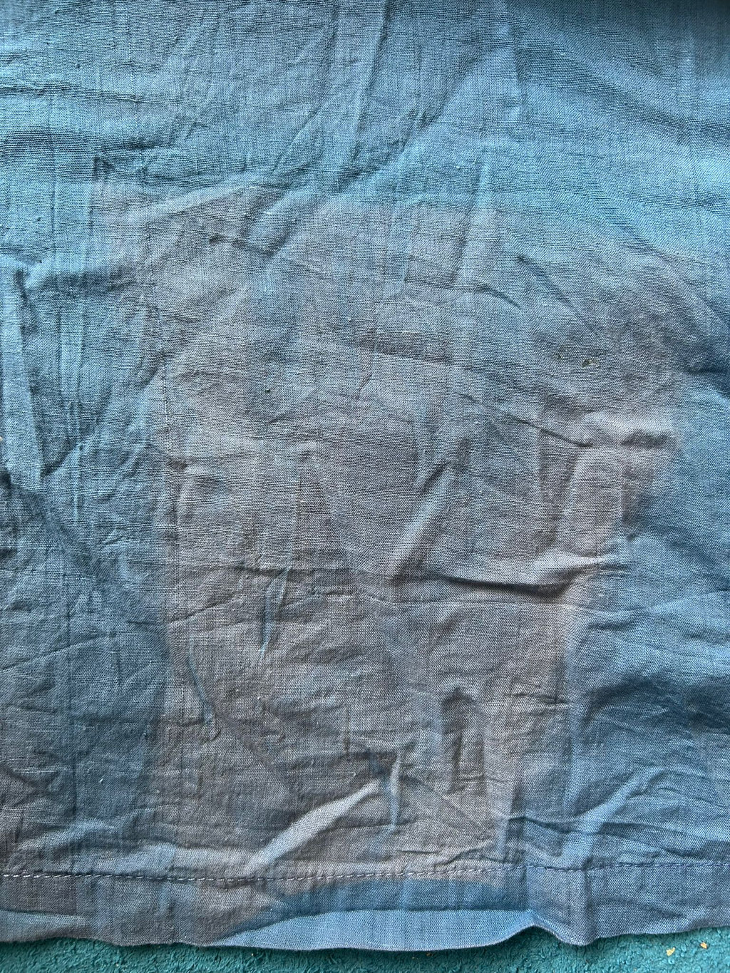 1970er Deadstock, doppellagiges Baumwollgaze-Kleid