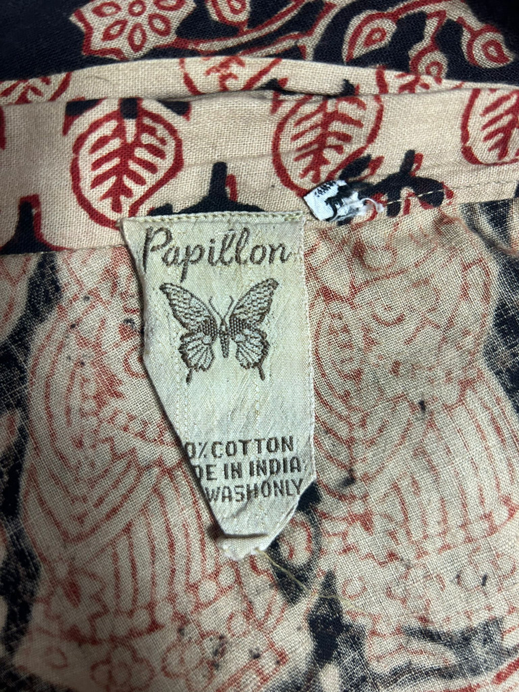 1970s Indian Block Print Maxi Wrap-Skirt