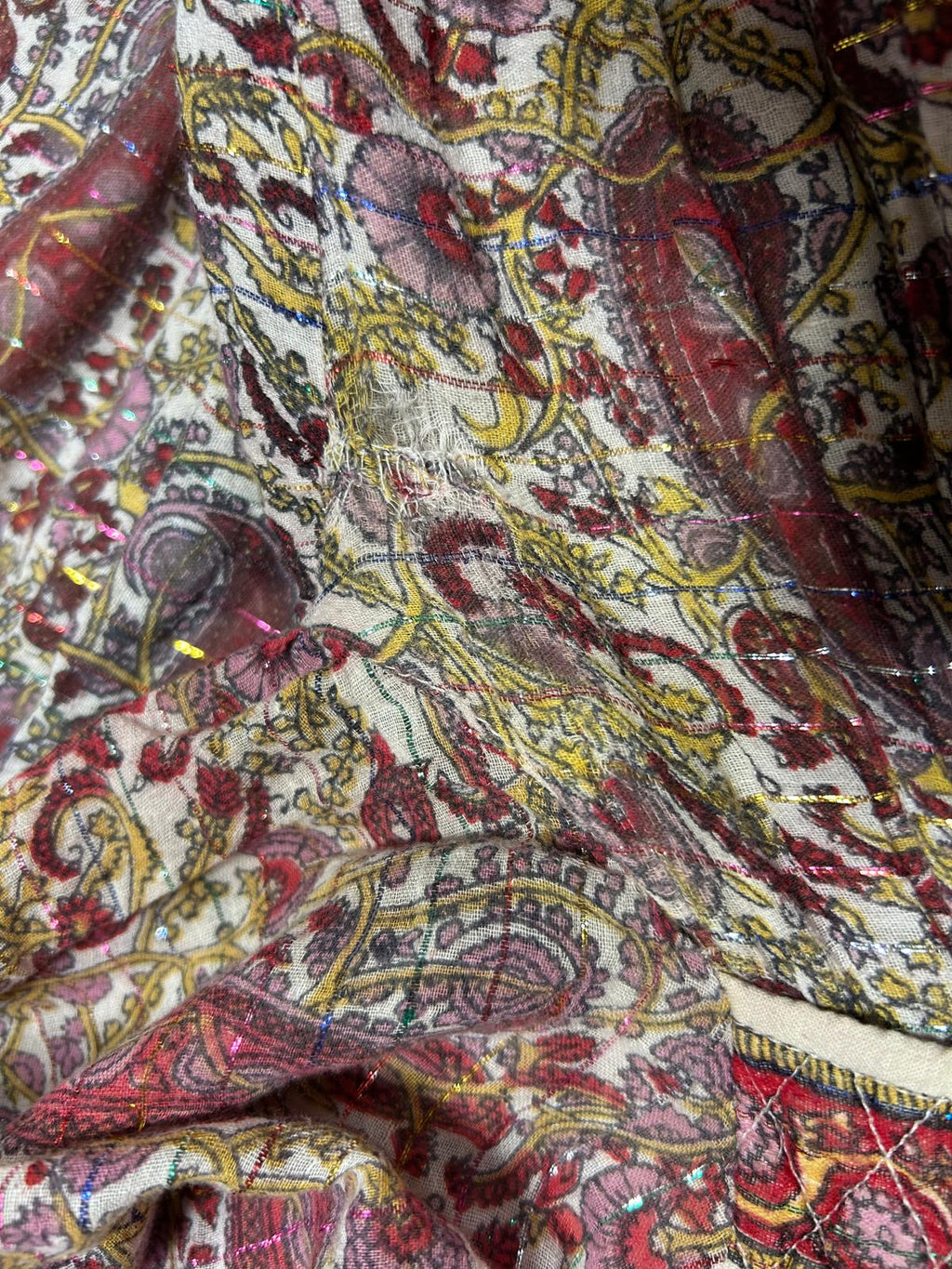 1970s Wings Rainbow Lurex Dress